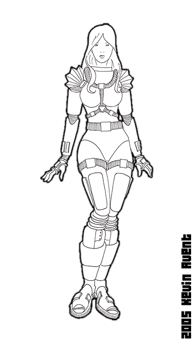  Character ::: Space Chick v2 