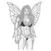  Character ::: Fairy (b&w) 