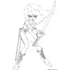 Character ::: Female Elf Warrior (pencil) 