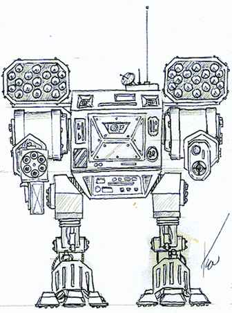  Mecha ::: Walker - front 