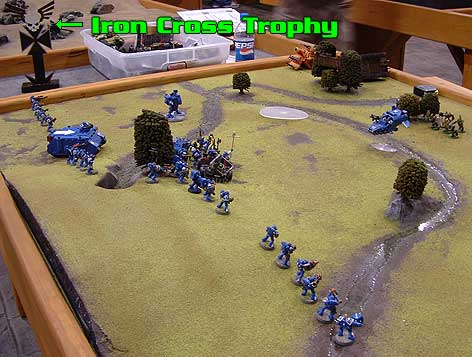  Kevin's Ultramarines are holding strong against John's Speed Freeks 